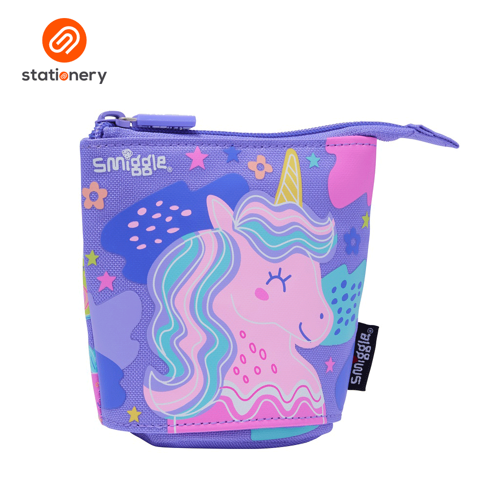 Smiggle Happy Tales Stand N' Slide 2 In 1 Pencil Case - Lilac-2