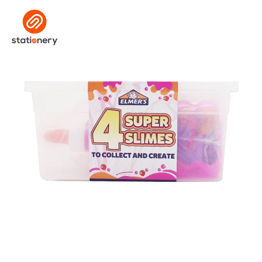 Elmer's Super Slime Kit Berry Milk Tea Slime-zoom-4