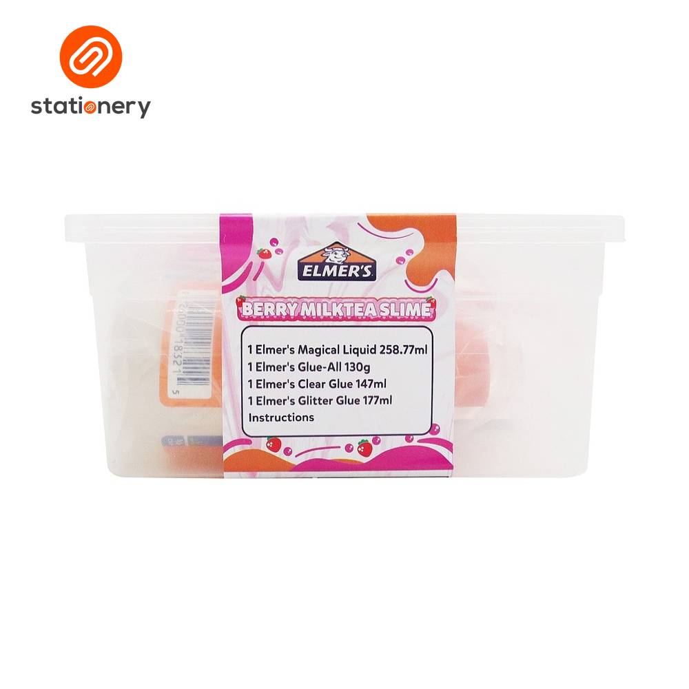 Elmer's Super Slime Kit Berry Milk Tea Slime-5