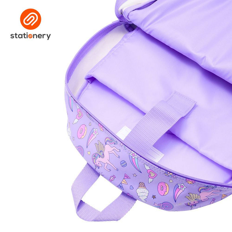 Smiggle Fun Fair Classic Backpack - Lilac-zoom-