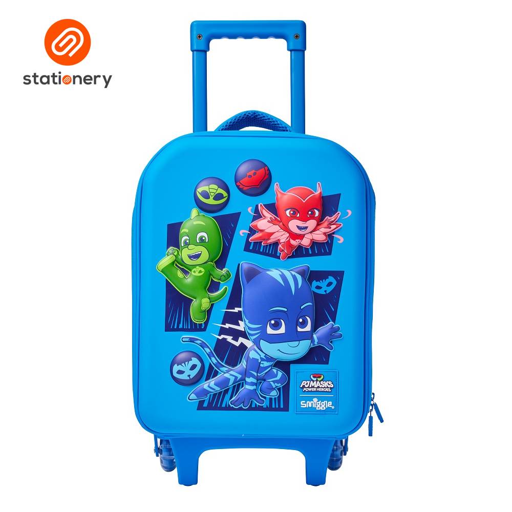 Smiggle Pj Masks Power Heroes Junior Hardtop Trolley Bag - Navy-zoom-1