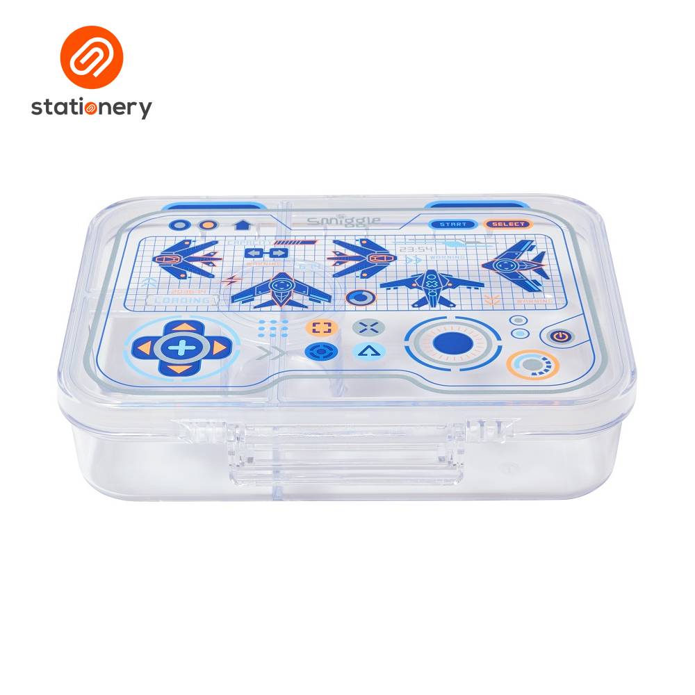 Smiggle Beta Medium See Me Bento Lunchbox - Navy-2