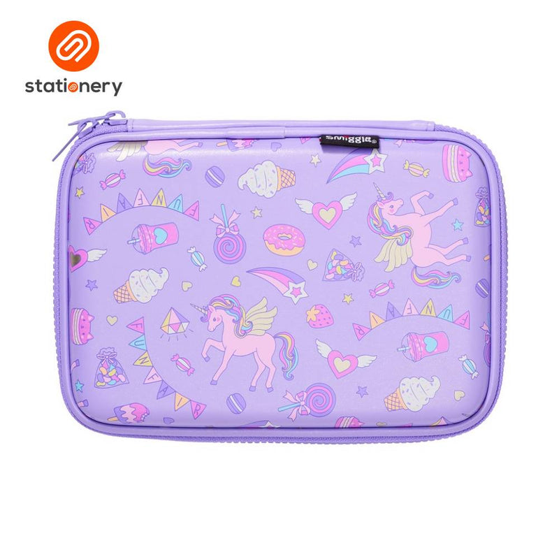 Smiggle Fun Fair Hardtop Pencil Case - Lilac-zoom-