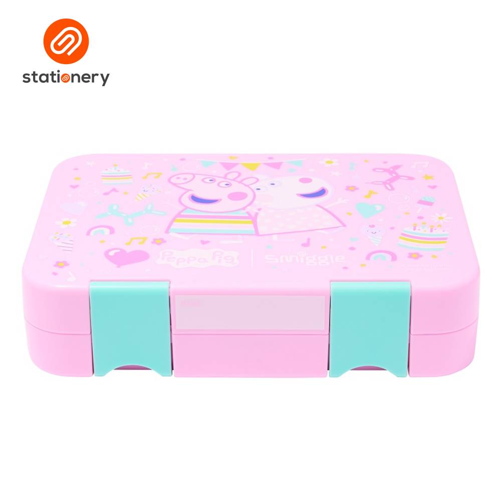 Smiggle Peppa Pig Medium Happy Bento Lunchbox - Pink