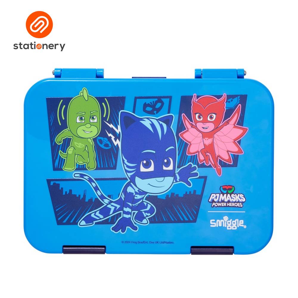 Smiggle Pj Masks Power Heroes Medium Happy Bento Lunchbox - Navy