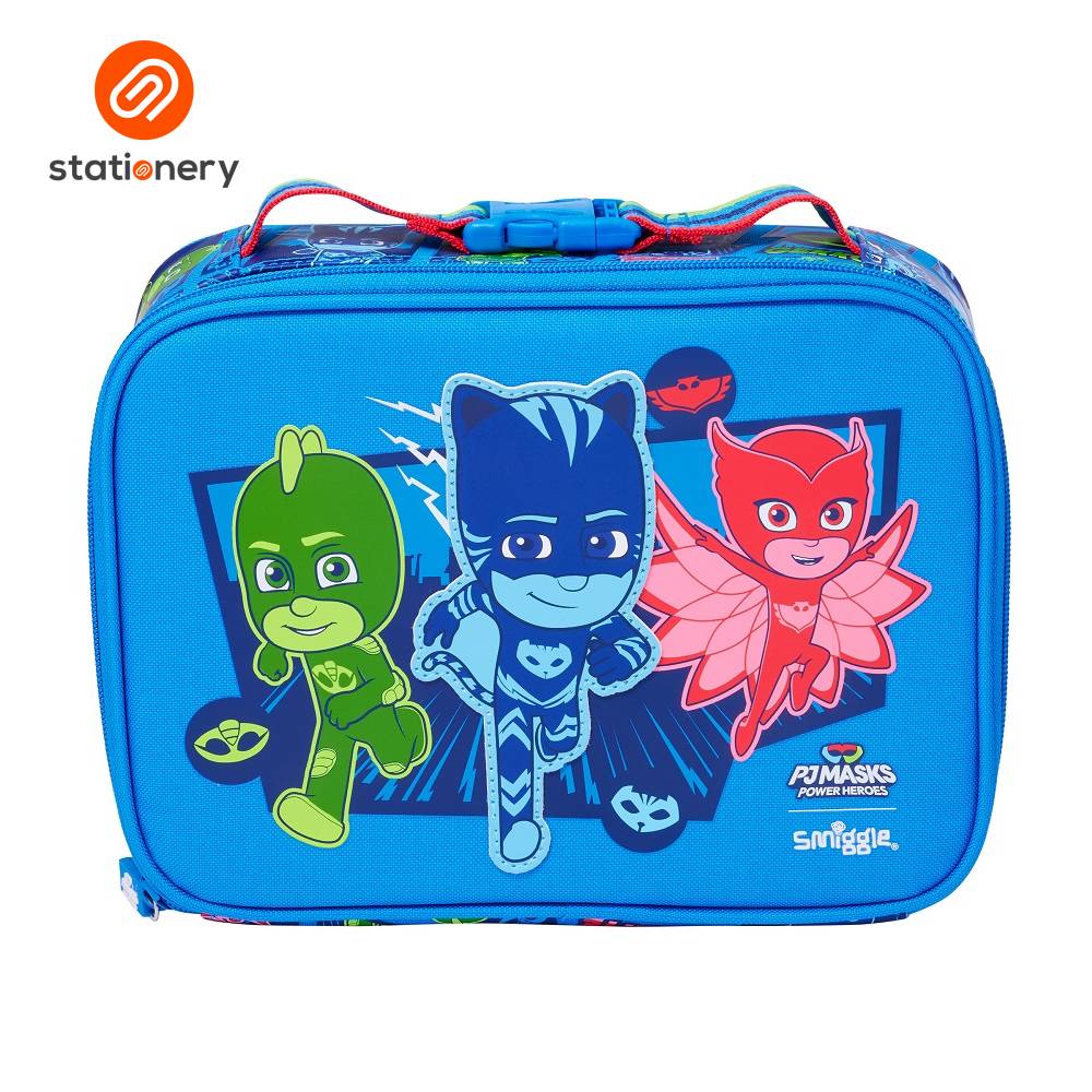 Smiggle Pj Masks Power Heroes Teeny Tiny Square Lunchbox - Navy