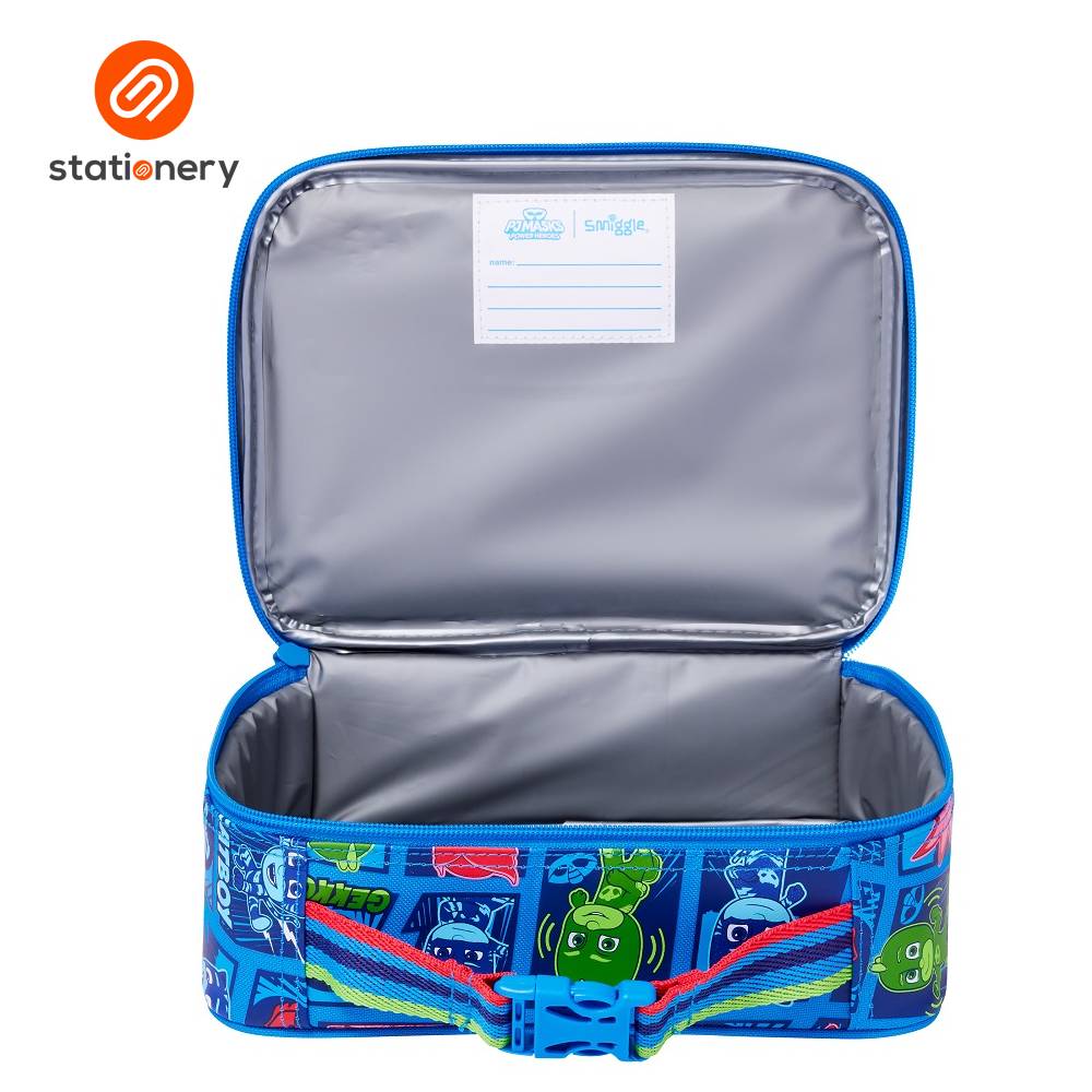 Smiggle Pj Masks Power Heroes Teeny Tiny Square Lunchbox - Navy-2