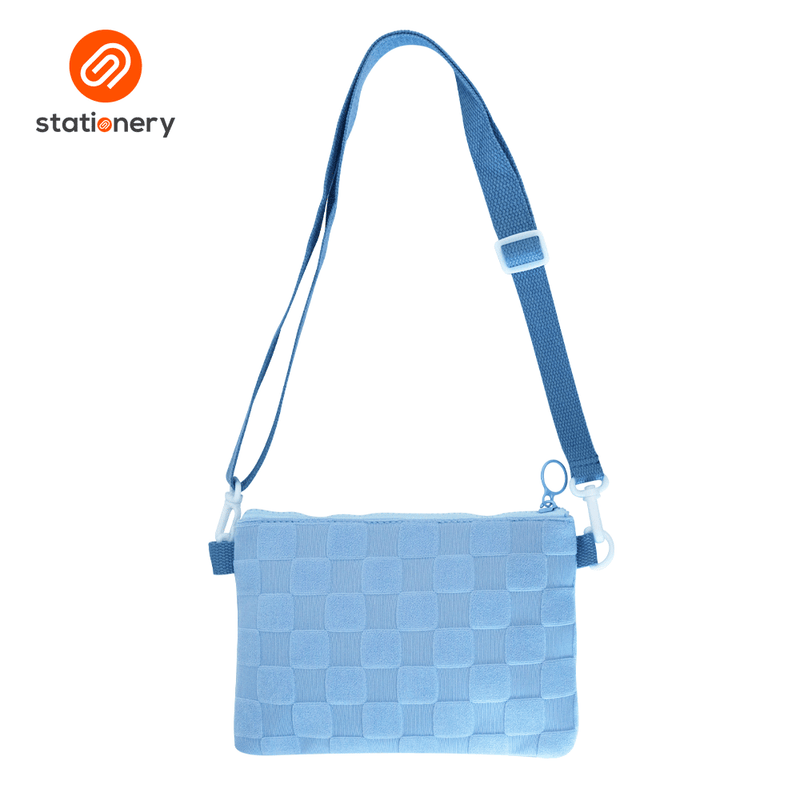Textured Checks Sling Bag-zoom-