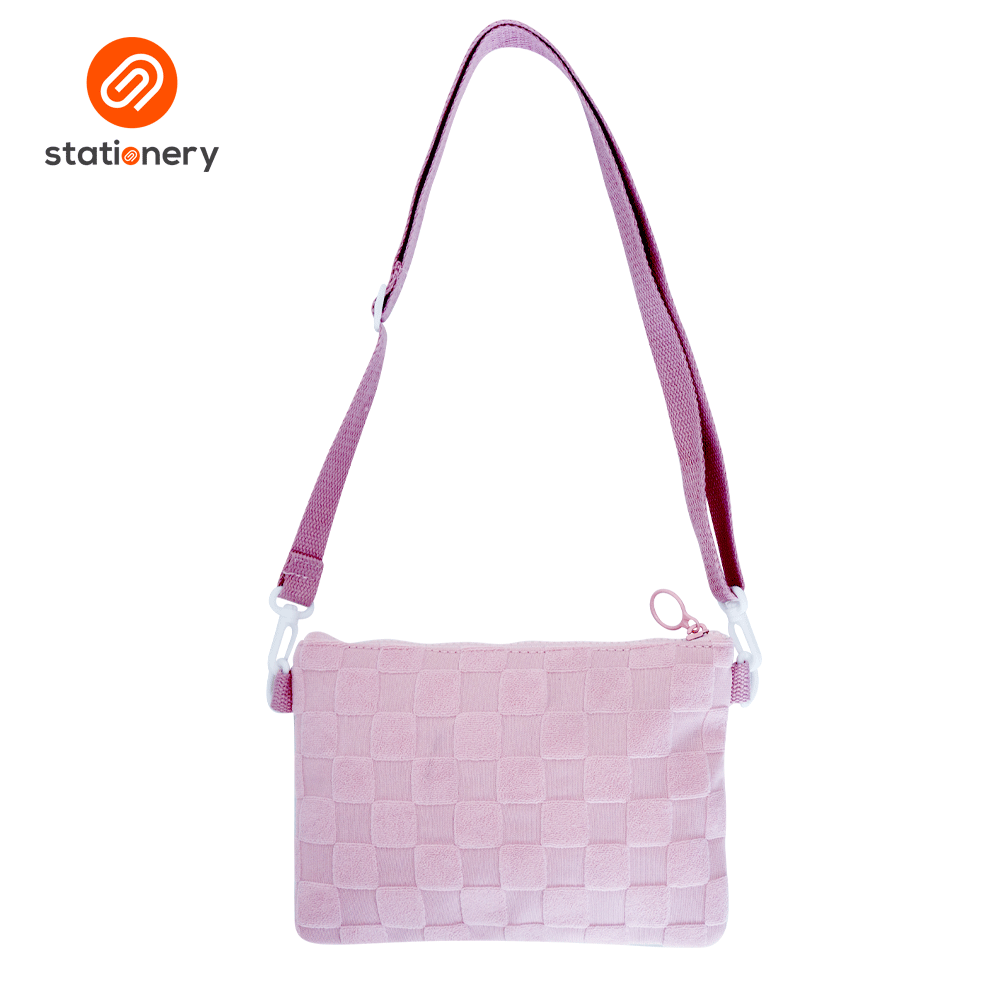 Textured Checks Sling Bag-6