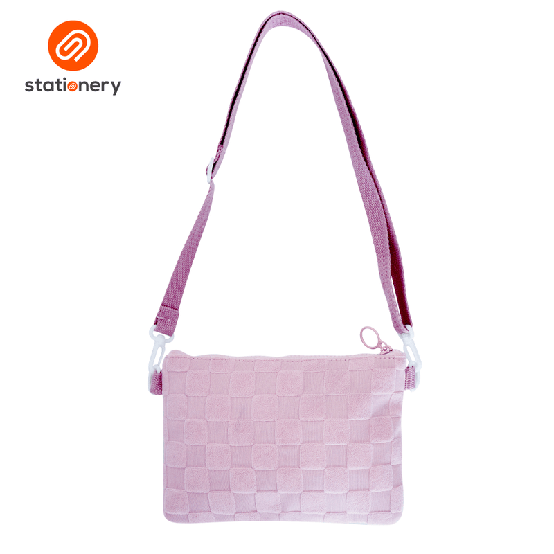 Textured Checks Sling Bag-zoom-