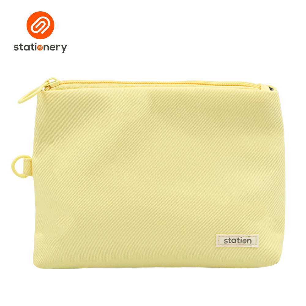 Triangular Twill Pouch - Pastel Colors-11