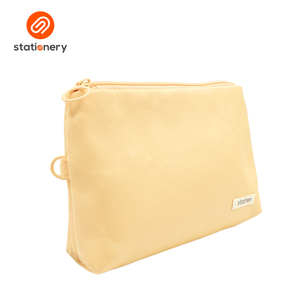 Triangular Twill Pouch - Pastel Colors-4