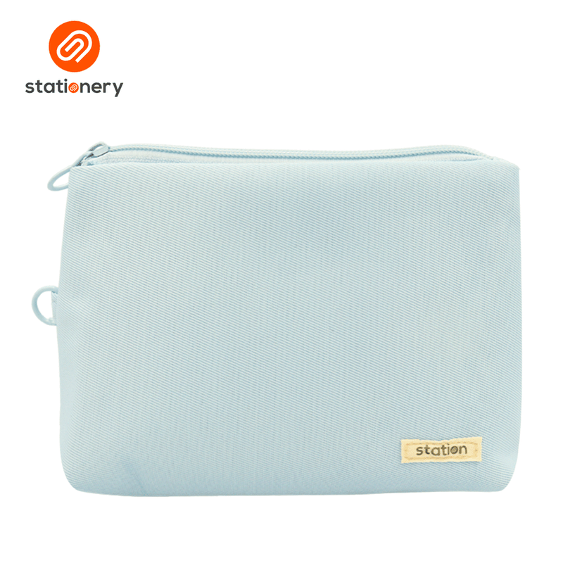 Triangular Twill Pouch - Pastel Colors-zoom-