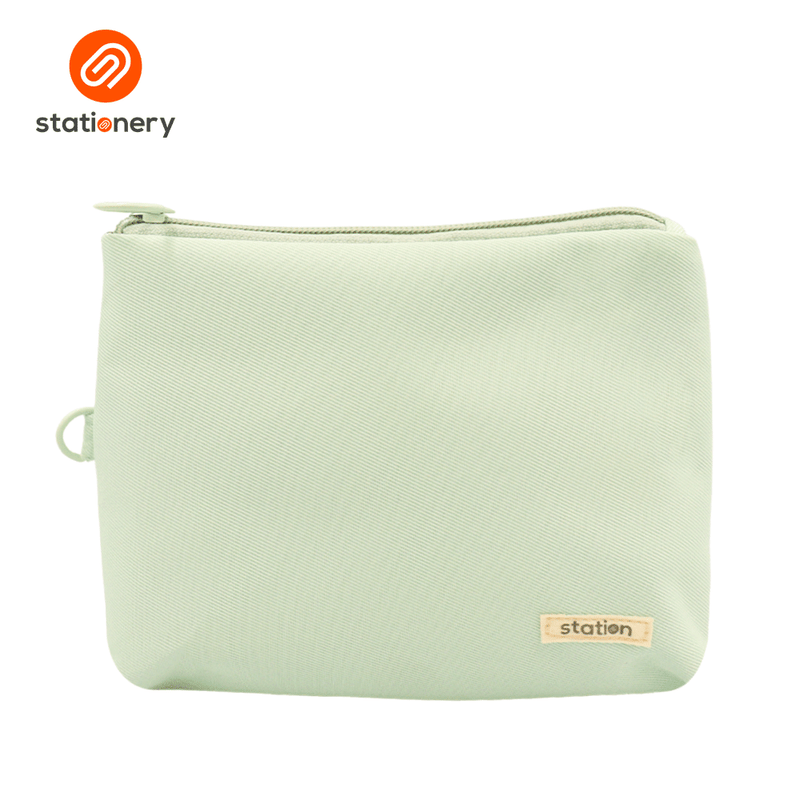 Triangular Twill Pouch - Pastel Colors-zoom-