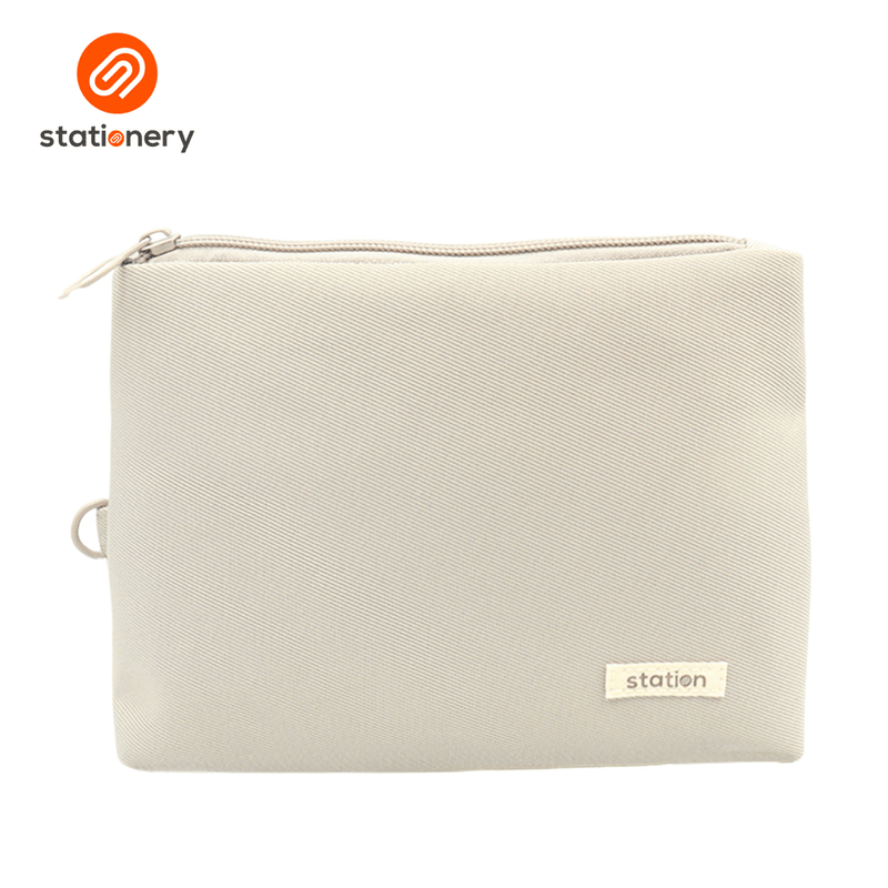 Triangular Twill Pouch - Pastel Colors-zoom-
