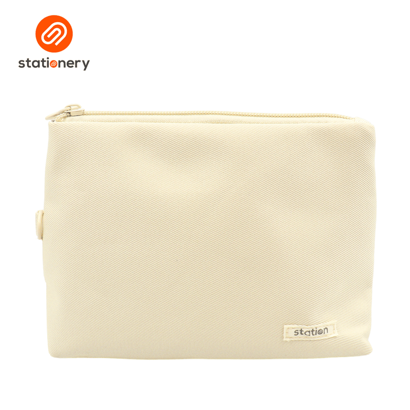 Triangular Twill Pouch - Pastel Colors-zoom-