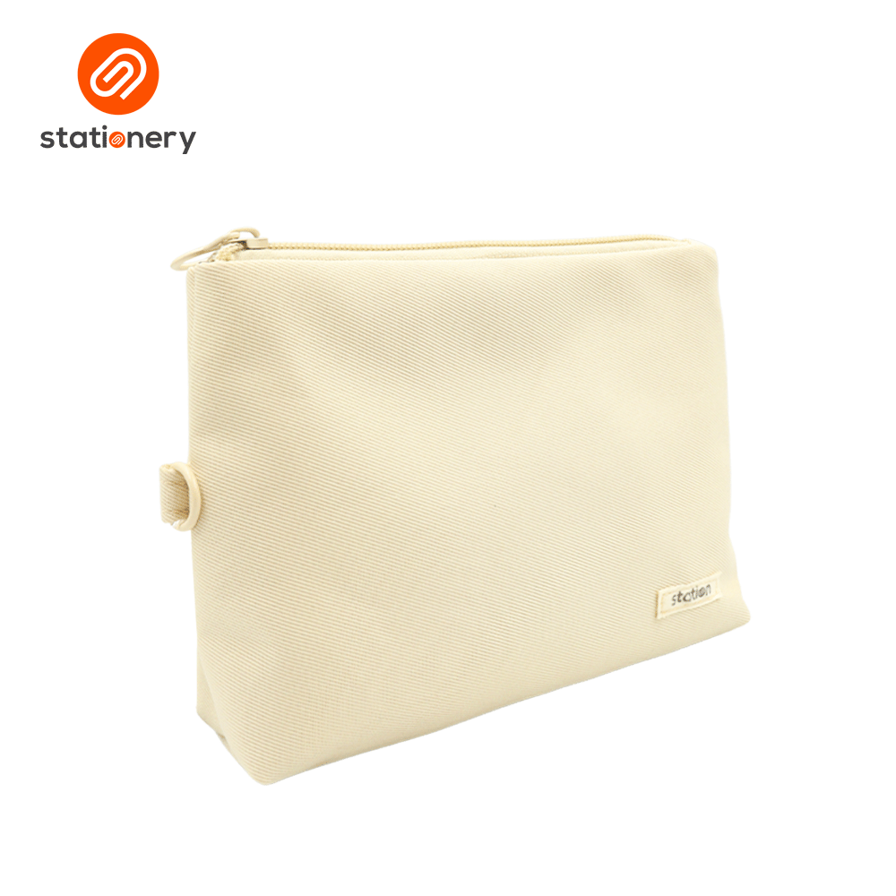 Triangular Twill Pouch - Pastel Colors-7
