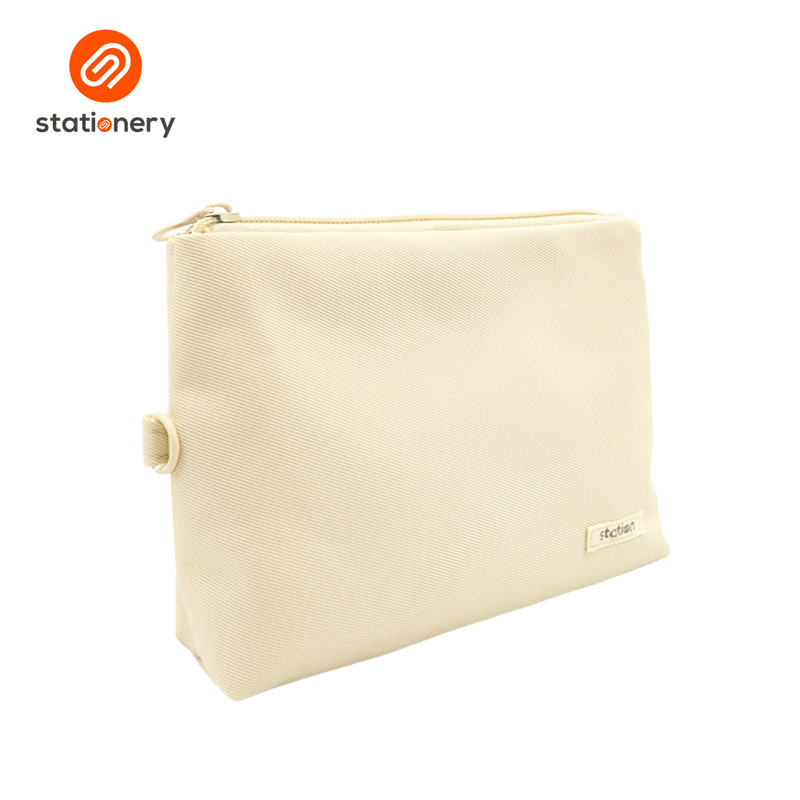 Triangular Twill Pouch - Pastel Colors-zoom-