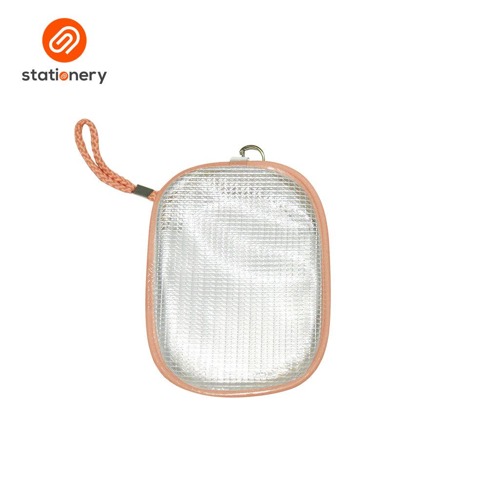 Clear Oblong Mesh Pouch with Colored Piping - 10.5x4x14cm-zoom-6