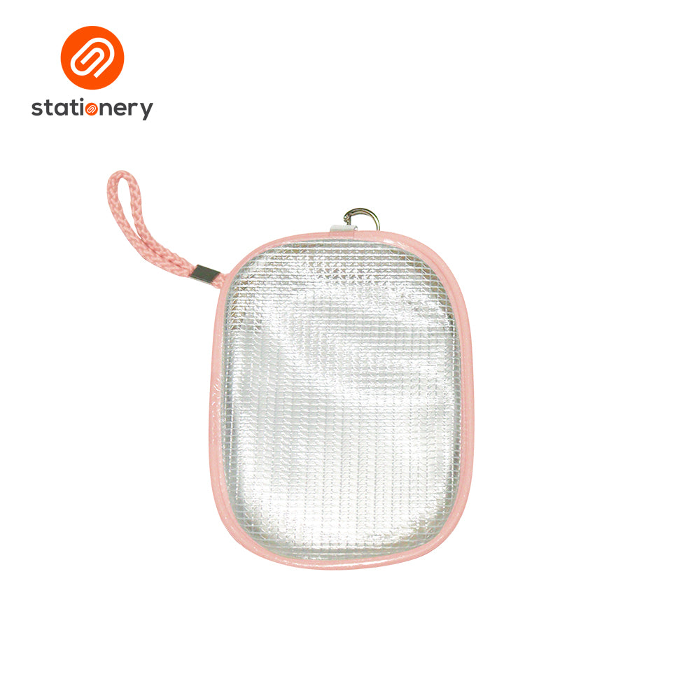 Clear Oblong Mesh Pouch with Colored Piping - 10.5x4x14cm-zoom-8