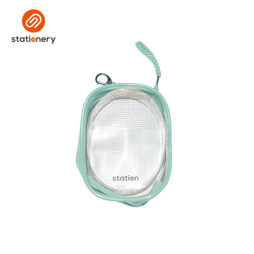 Clear Oblong Mesh Pouch with Colored Piping - 10.5x4x14cm-zoom-11