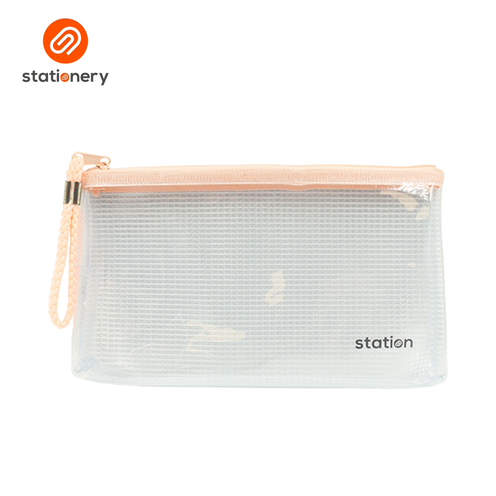 Flat Mesh Pouch with Colored Zipper-6