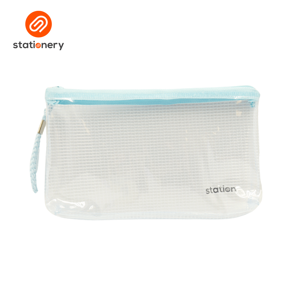 Flat Mesh Pouch with Colored Zipper-8