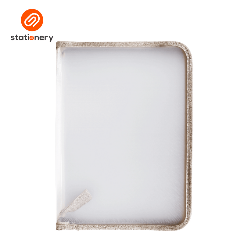 Clear Plastic Envelope with Colored Piping - A4-zoom-