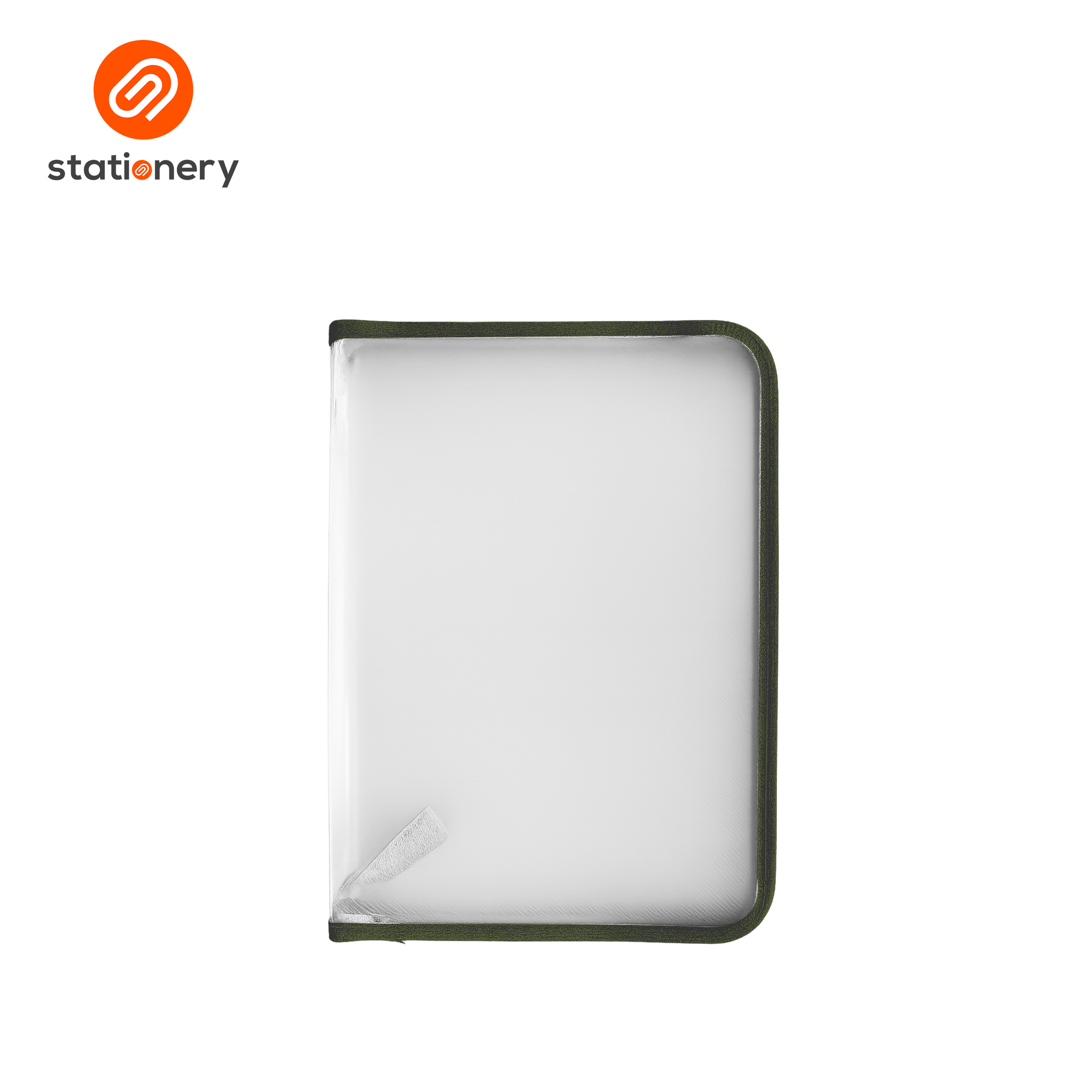Clear Plastic Envelope with Colored Piping - A5