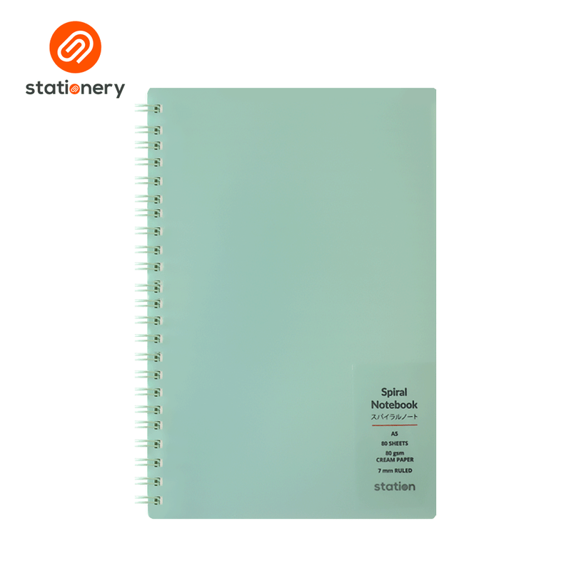 PP Cover Side Spiral Notebook - A5-zoom-
