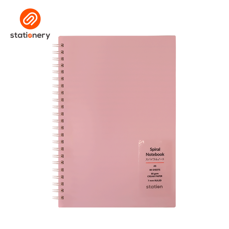 PP Cover Side Spiral Notebook - A5-zoom-