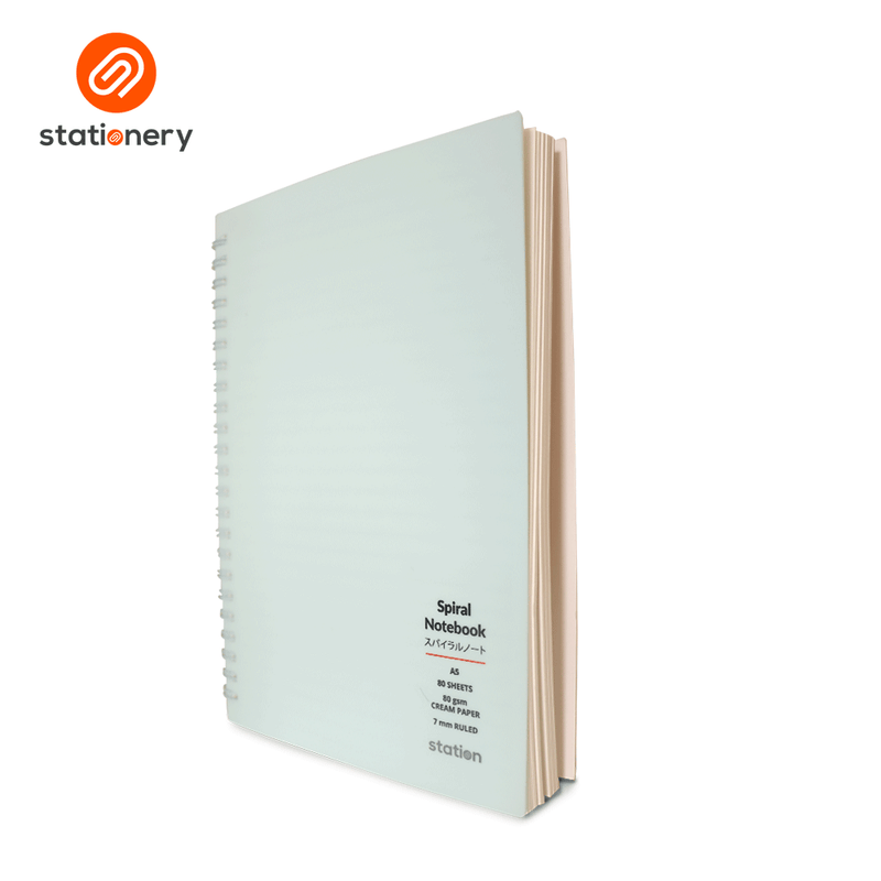 PP Cover Side Spiral Notebook - A5-zoom-