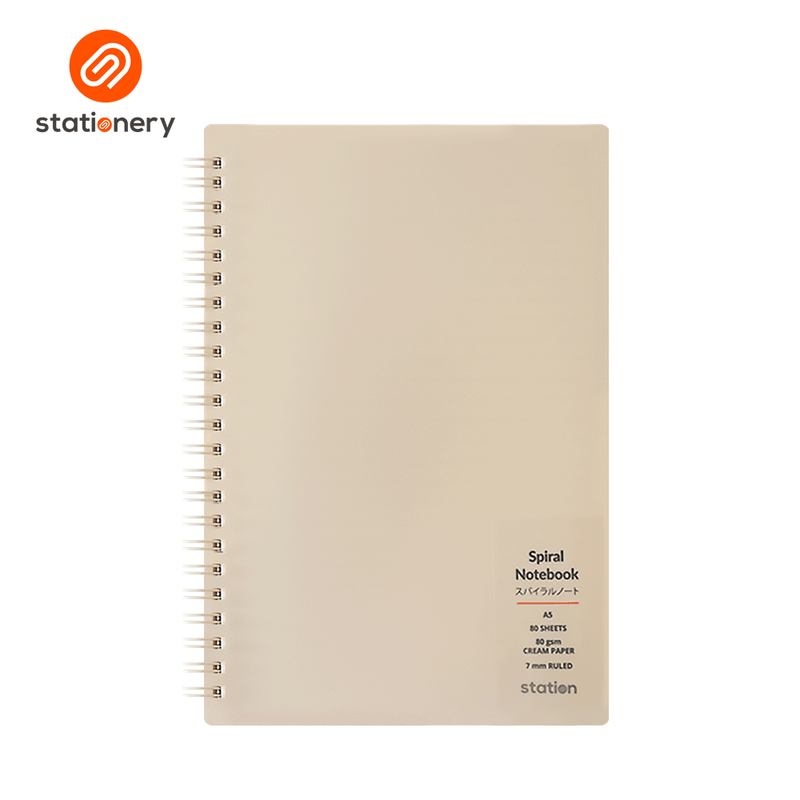 PP Cover Side Spiral Notebook - A5-zoom-