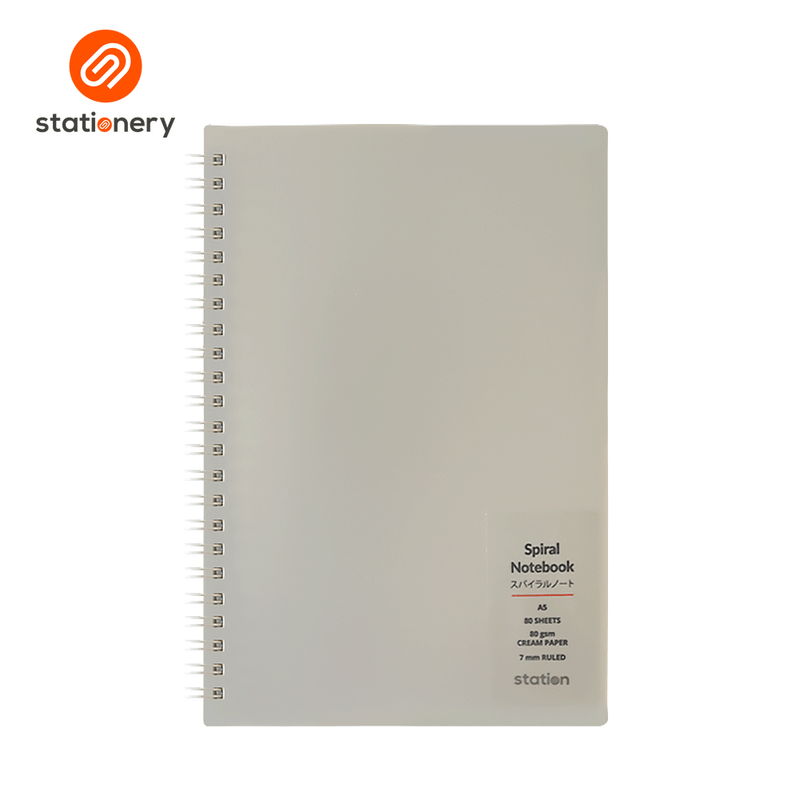 PP Cover Side Spiral Notebook - A5-zoom-
