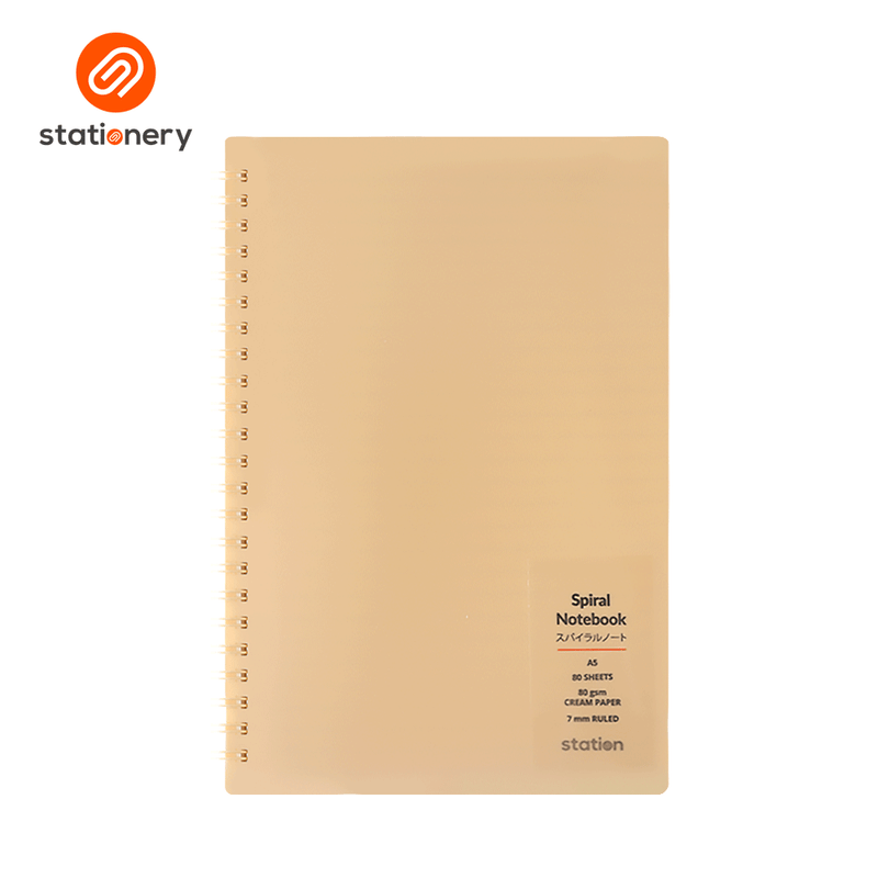 PP Cover Side Spiral Notebook - A5-zoom-