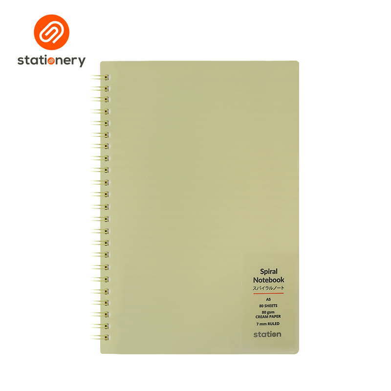 PP Cover Side Spiral Notebook - A5-zoom-