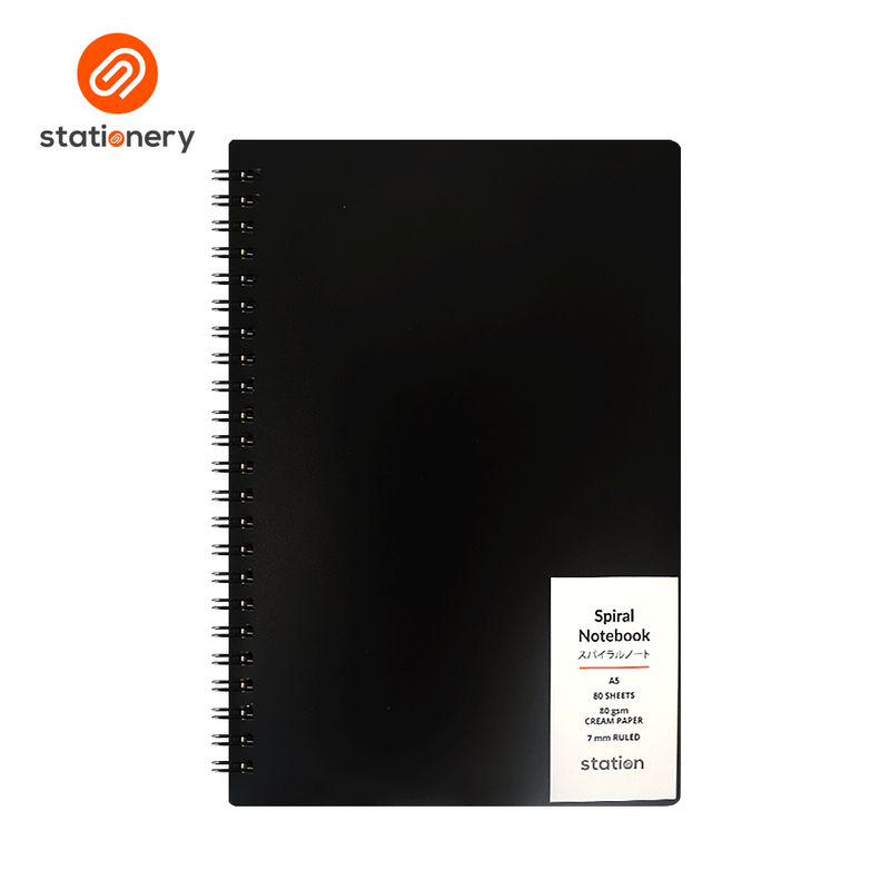 PP Cover Side Spiral Notebook - A5-zoom-