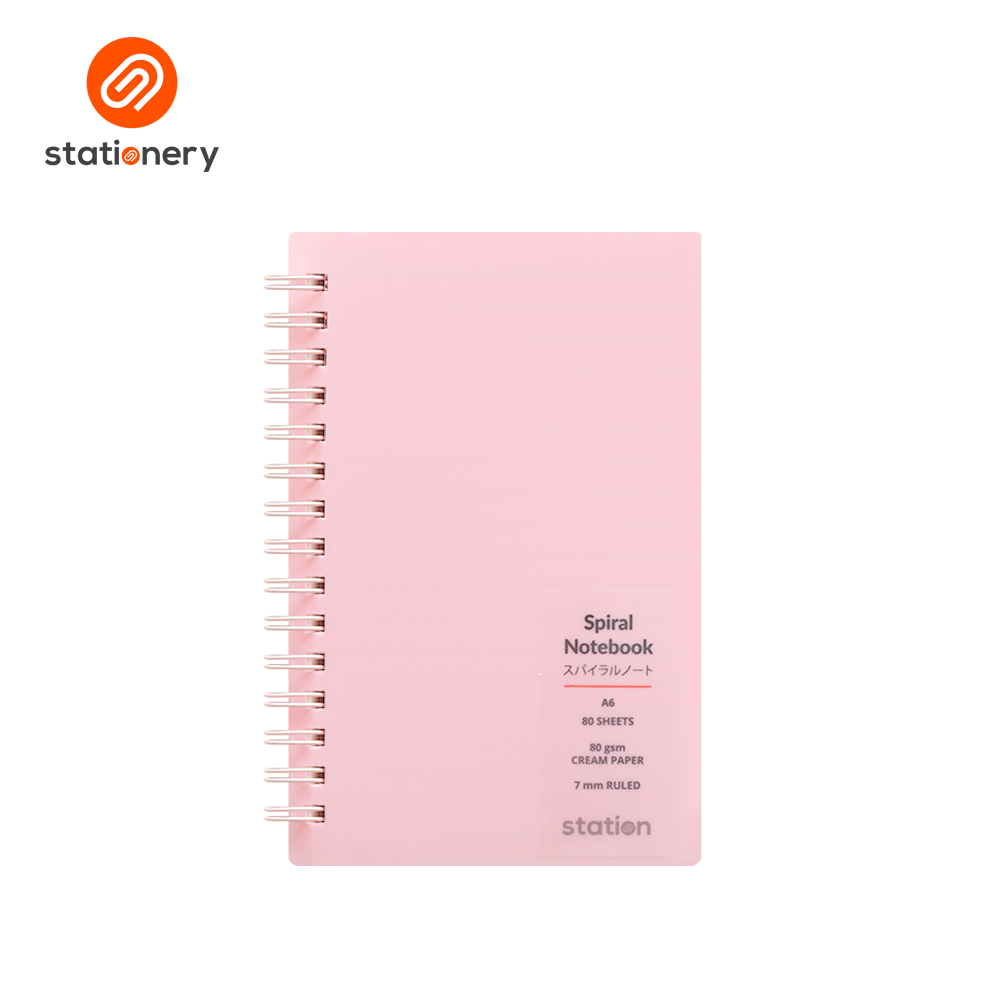PP Cover Side Spiral Pocket Notebook - A6-4