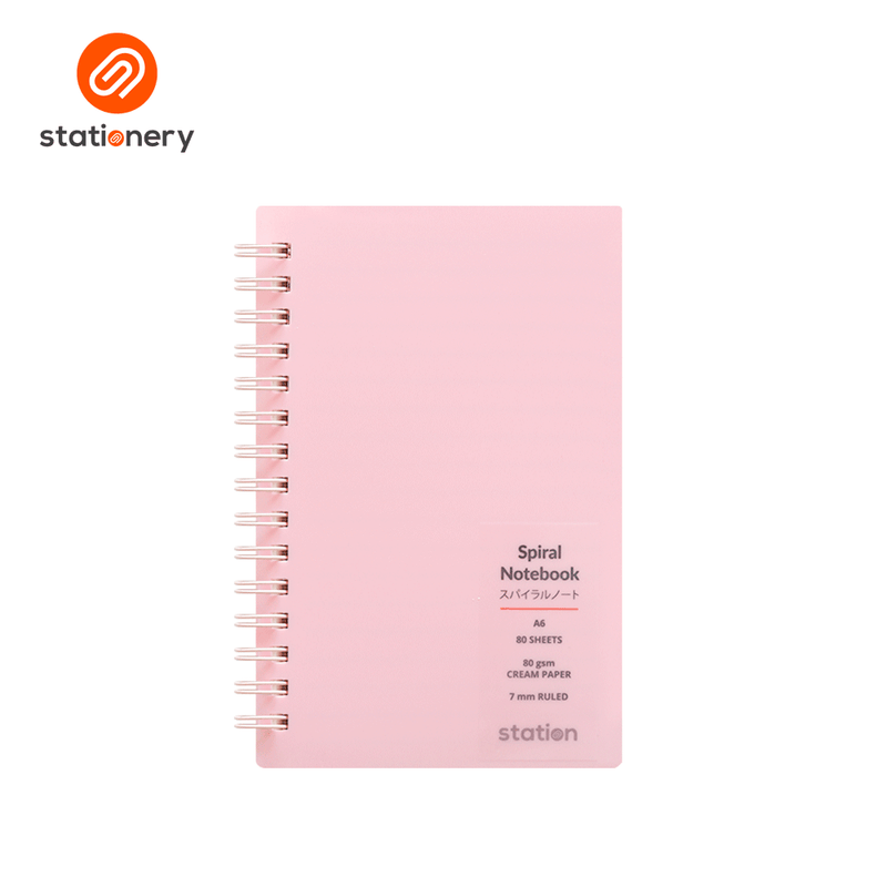 PP Cover Side Spiral Pocket Notebook - A6-zoom-