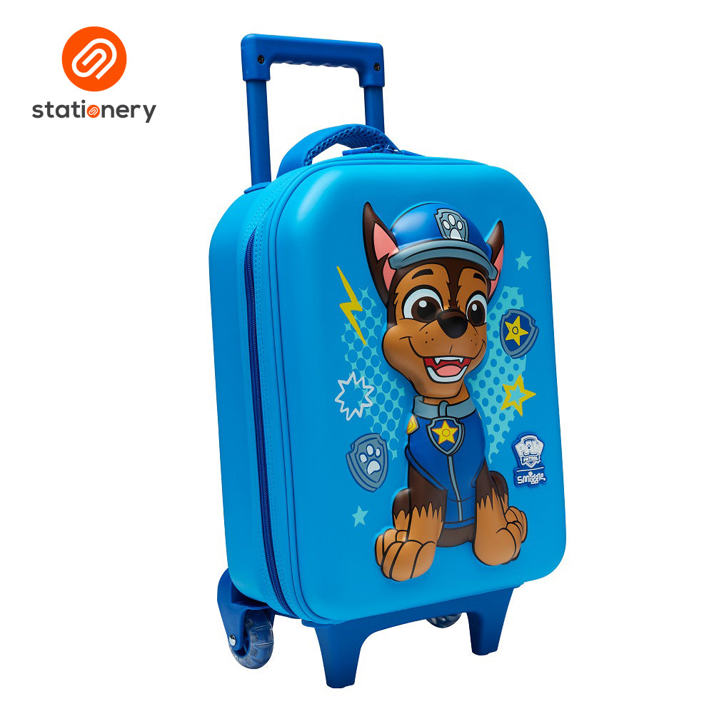 Kids Smiggle Travel Bag Smiggle Paw Patrol Junior Hardtop Trolley Bag Mid Blue – SM