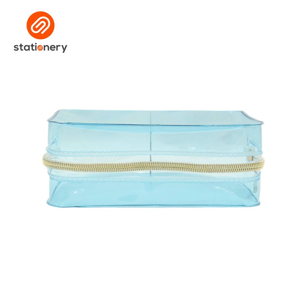 PVC Colored Pouch with Rose Gold Zipper-6