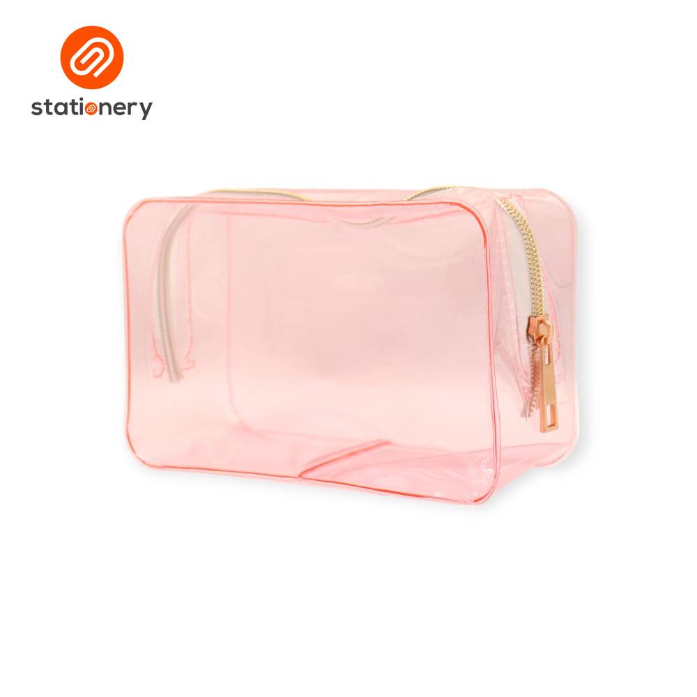 PVC Colored Pouch with Rose Gold Zipper-zoom-10