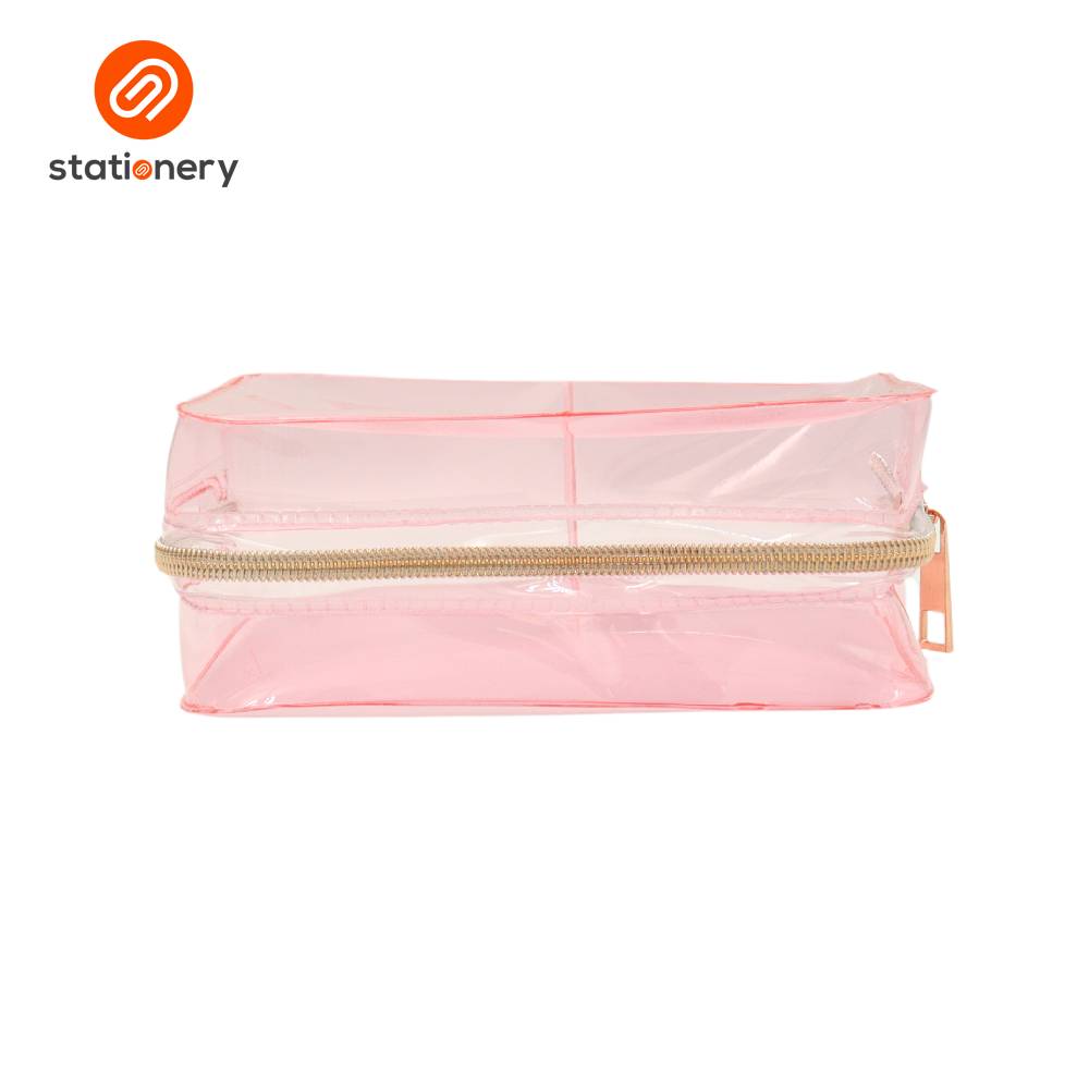 PVC Colored Pouch with Rose Gold Zipper-zoom-12