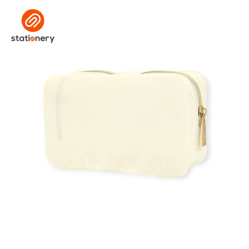 PVC Colored Pouch with Rose Gold Zipper-13