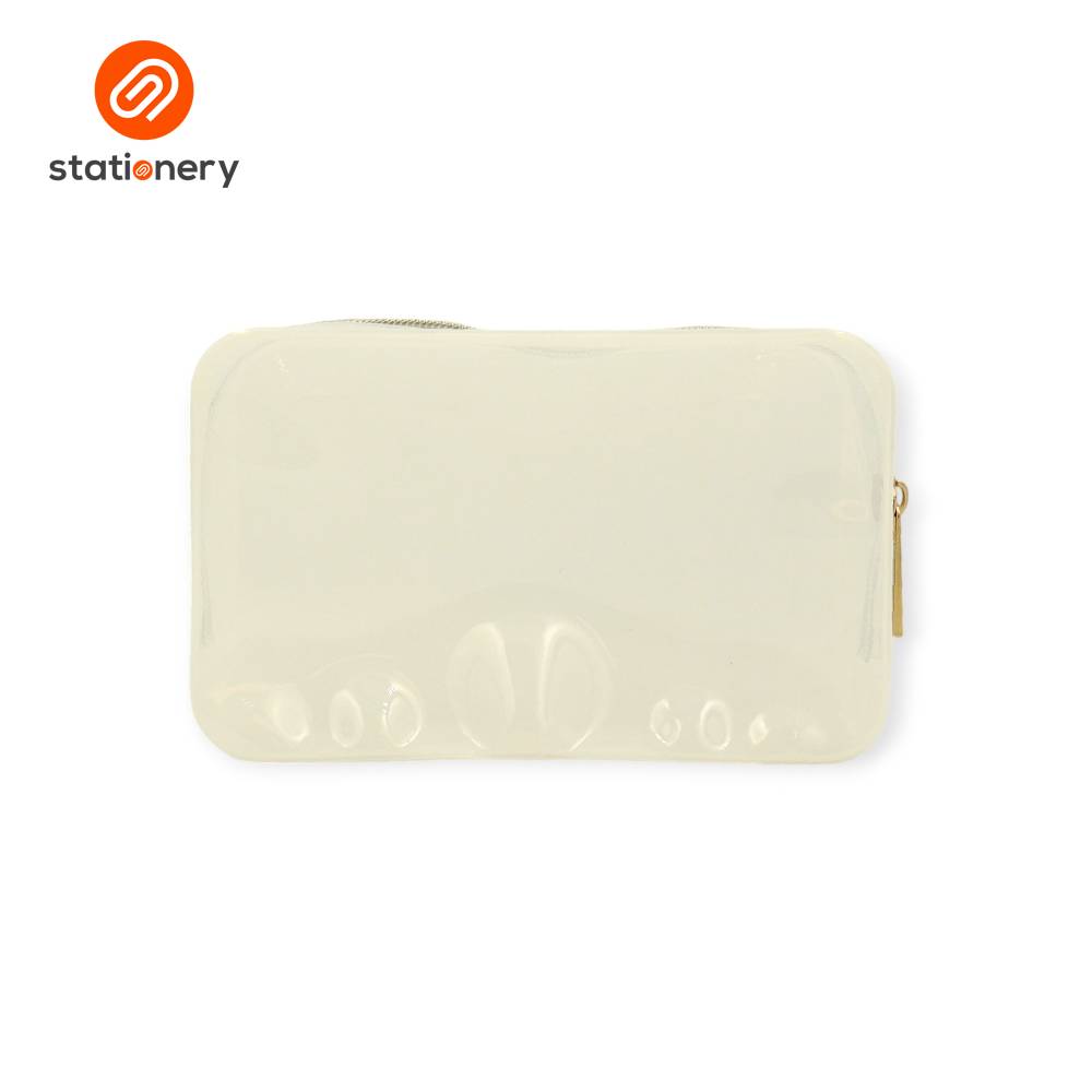 PVC Colored Pouch with Rose Gold Zipper-zoom-14