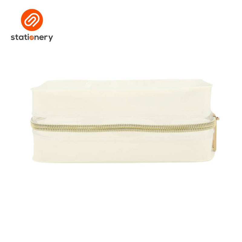 PVC Colored Pouch with Rose Gold Zipper-zoom-