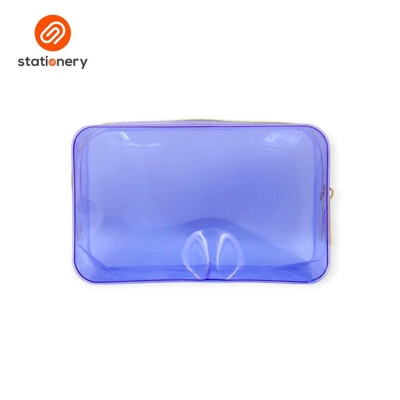 PVC Colored Pouch with Rose Gold Zipper-zoom-
