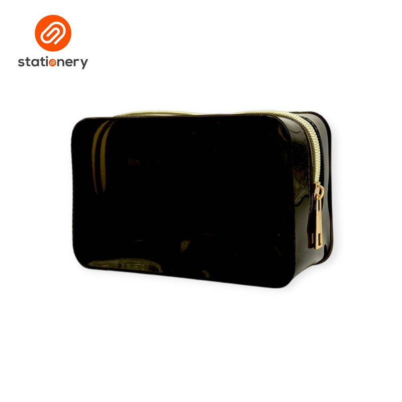 PVC Colored Pouch with Rose Gold Zipper-zoom-