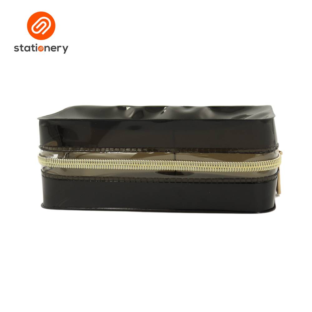 PVC Colored Pouch with Rose Gold Zipper-18