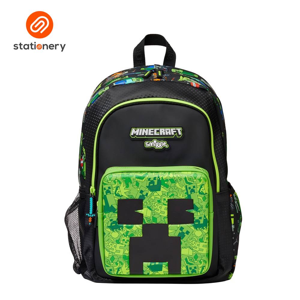 Smiggle Minecraft Classic Backpack - Black